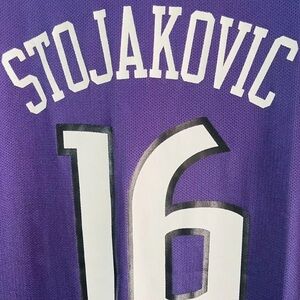 New Stojakoovic Xl Purple Kings Jersey nba Reebok